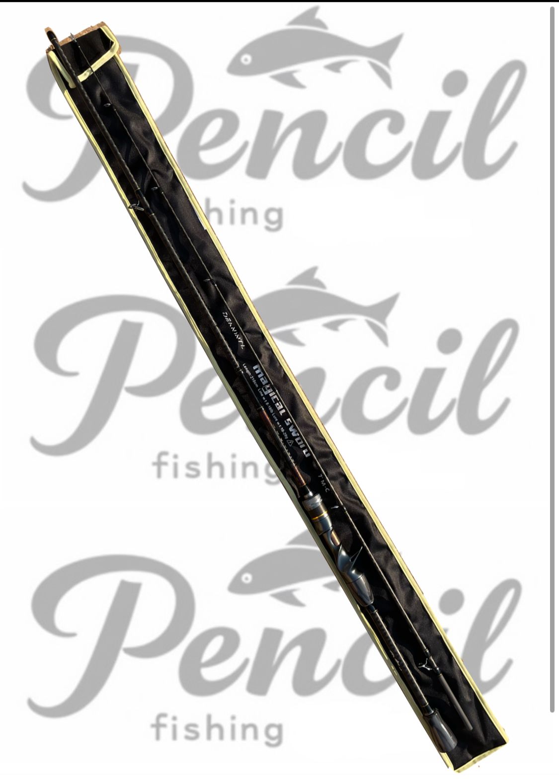 Pencil fishing magical sword casting rod