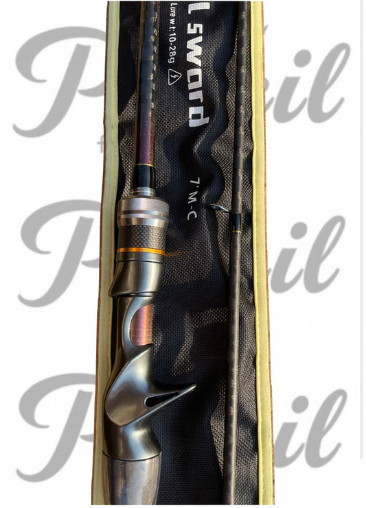 Pencil fishing magical sword casting rod